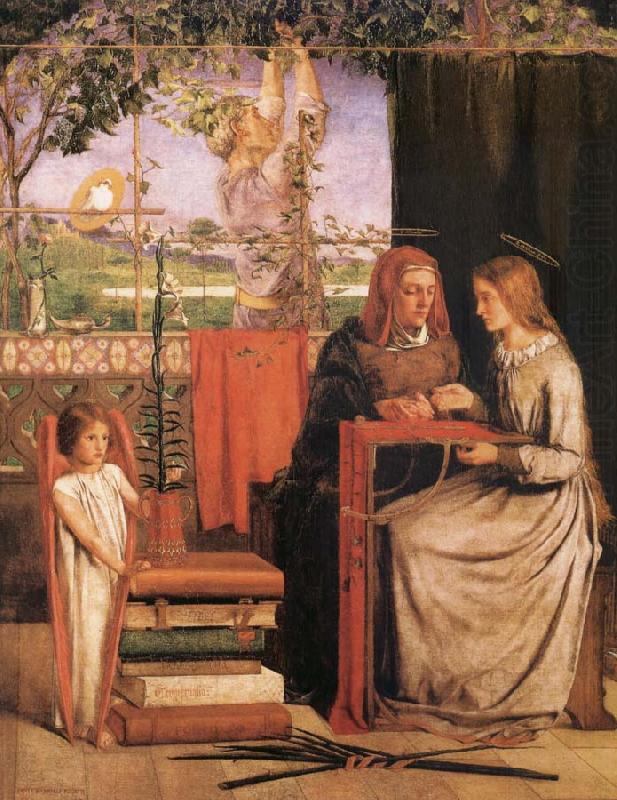The infancy of Maria, Dante Gabriel Rossetti
